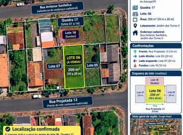 Terreno , · TERRENO 200 m² À VENDA EM ASTORGA/PR