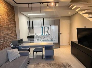 18a5e296366a49a327223561848bd9ede80ce931 · Apartamento Duplex com 1 dormitório para alugar, 52 m² - Bethaville I - Barueri/SP