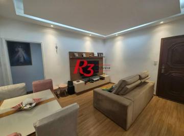 0c1913dc9eb3a13d3a84952f1539967858574a9e · Apartamento com 2 dormitórios à venda, 74 m² por R$ 425.000,00 - Vila Mathias - Santos/SP