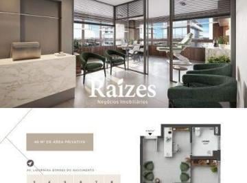 Comercial · 47m² · 1 Quarto · 1 Vaga · Sala Comercial com Varanda, 47m² e 1 vaga no Bairro Gávea em Uberlândia