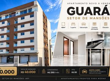Apartamento de 1 quarto, Guará · Apartamento 1 Quarto 40m² à Venda no Guará II – Setor de Mansões IAPI | Pronto para Morar
