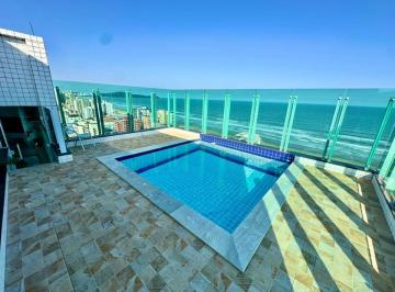 Apartamento de 4 quartos, Praia Grande · Cobertura com 280 m2 com piscina e vista para o mar em Praia Grande