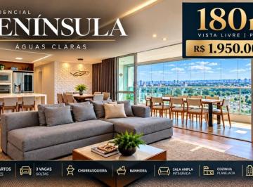 Apartamento de 4 quartos, Águas Claras · Apartamento 180m² à Venda em Águas Claras | 4 Quartos, 3 Suítes, 3 Vagas | Residencial Península