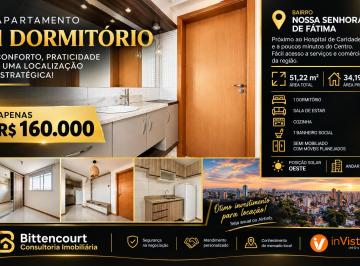 Apartamento de 1 quarto, Santa Maria · Oportunidade do Dia - Apartamento Central Semimobiliado por apenas R$ 160.000