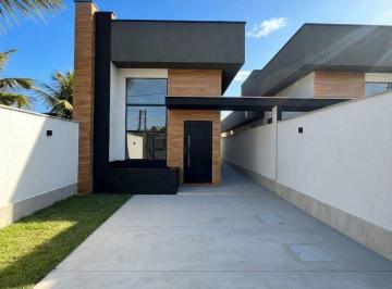 Casa · 106m² · 3 Quartos · 2 Vagas · Casa nova com 3 quartos à venda no Barroco, Itaipuaçu – Maricá/RJ