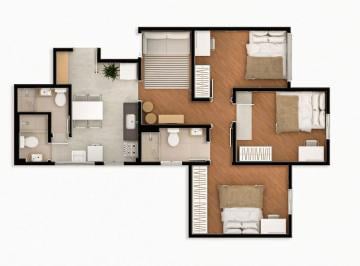 6307af3b-b33b-4ed3-a0ac-5533cfaa24b4 · Apartamento para venda em Vila Olímpia com 3 quartos, sendo 1 suíte, 64m²