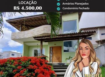 Foto 01 · Casa residencial Triplex Condomínio para Locação Caji, Lauro de Freitas