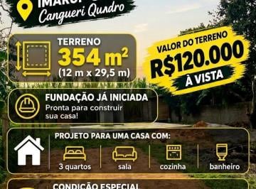 Terreno , Imaruí · Terreno 354 m² com fundação, água, luz e asfalto, Cangueri, Imaruí