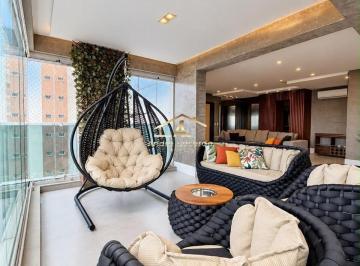Apartamento · 165m² · 3 Quartos · 4 Vagas · Malaga Hernandez - Apartamento Alto Padrão - Tatuapé/SP - Varanda Gourmet - Mobiliado