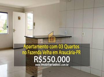 4d0023565993e78ed338a4e2902c38aadd84f242 · Apartamento com 03 Quartos no Fazenda velha em Araucária-PR  - A venda por R$550.000,00
