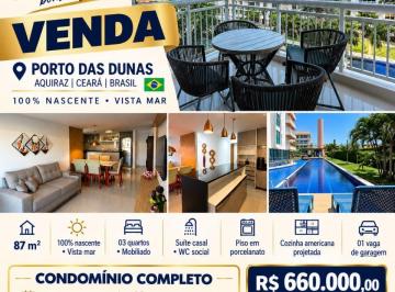Apartamento de 4 quartos, Aquiraz · APARTAMENTO À VENDA NO PORTO DAS DUNAS
Conforto, vista para o mar e lazer completo em um só lugar!