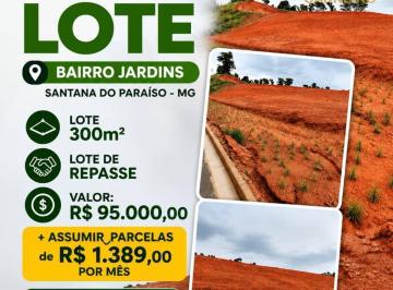 Terreno · 300m² · ÓTIMA OPORTUNIDADE NO BAIRRO JARDINS COM 95 MIL DE ENTRADA!