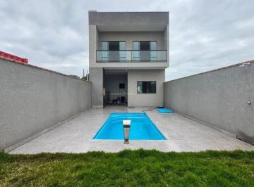 Casa · 118m² · 3 Quartos · 2 Vagas · Sobrado com 3 dormitórios à venda, 118 m² por R$ 799.000 - Sai Mirim - Itapoá/SC