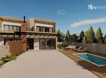 Casa · 161m² · 3 Quartos · 1 Vaga · Sobrado com 3 dormitórios à venda, 161 m² por R$ 985.000,00 - Mariluz - Itapoá/SC