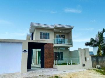 Casa · 250m² · 4 Quartos · 2 Vagas · Sobrado com 4 dormitórios à venda, 250 m² por R$ 1.390.000,00 - Jardim Perola do Atlântico - Itapoá/