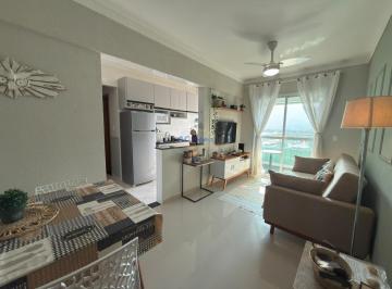 Apartamento · 43m² · 1 Quarto · 1 Vaga · Apartamento 1 dorm Mobiliado em Prédio Frente Mar no Flórida