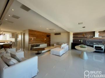 Sala Estar / Varanda integrada · SKY Residence - Apartamento 4 Suítes Mobiliado · 195 m² · Vista Mar Panorâmica · Nascente · 3 Vagas