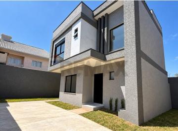 Casa · 98m² · 3 Quartos · 2 Vagas · Sobrado novo no Xaxim: 3 quartos com suíte, área verde e 2 vagas