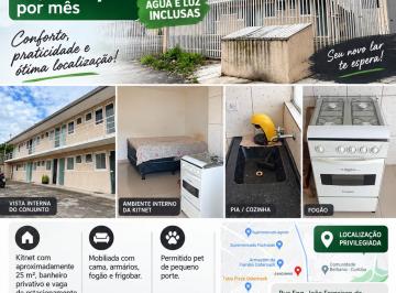 Apartamento de 1 quarto, Curitiba · KITNET MOBILIADA PARA LOCAÇÃO NO GANCHINHO – CURITIBA