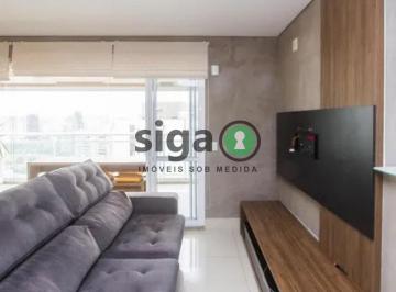 Apartamento · 136m² · 2 Quartos · 2 Vagas · COBERTURA PARA LOCAÇÃO NO BROOKLIN COM 2 SUÍTES E VARANDA GOURMET!