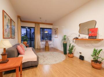 Apartamento · 43m² · 1 Quarto · 1 Vaga · Belíssimo flat mobiliado de 43m² com varanda e vaga à venda em Higienópolis perto do Shopping Pátio