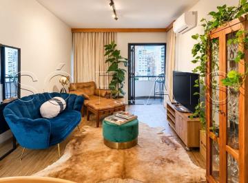 Apartamento · 43m² · 1 Quarto · 1 Vaga · Lindo flat mobiliado à venda com 43m², varanda e vaga em Higienópolis perto da FAAP