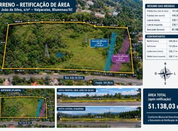Terreno · GRANDE ÁREA À VENDA EM BLUMENAU/SC — 51.138,03 m²