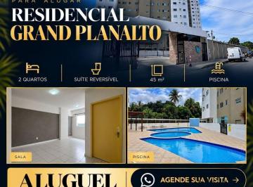 Apartamento · 45m² · 2 Quartos · 1 Vaga · Apartamento para Alugar com 2 quartos e suíte reversivel na Serraria — Residencial Grand Planalto - 