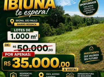 Terreno , Ibiúna · *TERRENO DE 1.000 M² EM IBIÚNA/SP – BAIRRO RESSACA*