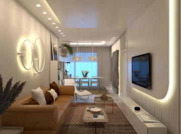 Living integrado do apartamento diferenciado de 168 m² (imagem ilustrativa) · Apartamento de 168 m² com terraço e hidromassagem em Cabeçudas