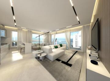Living integrado com cozinha americana no apartamento de 137,20 m² (imagem ilustrativa) · Apartamento de 137 m² com sol da manhã no Diamant Noir, Cabeçudas