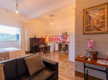 Apartamento · 30m² · 1 Quarto · 1 Vaga · Studio mobiliado 30 m², com 1 quarto para locação no Jardim Adriana - Guarulhos/SP