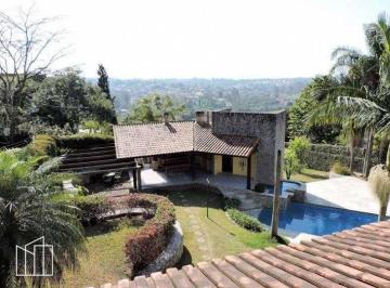Vista panorâmica da casa com piscina. · Casa em condomínio, Terras do Madeira, Fazendinha, 2 lotes, 3 dormitórios, pisci