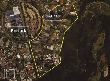 Vista aérea com a localização do lote no Jardim Passárgada D. · Lote em condomínio, Jardim Passárgada D, 1.483 m², plano, murado, pronto para co