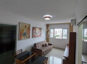 Sala · Apartamento com 1 dormitório para alugar, 55 m² por R$ 4.300,00/mês - Vila Matias - Santos/SP