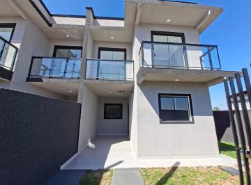 Casa · 64m² · 3 Quartos · 2 Vagas · Sobrado novo 3 dormitórios piso porcelanato c 2 sacadas e amplo terreno - Campo de Santana - Curitib