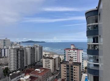 Apartamento · 100m² · 2 Quartos · 2 Vagas · Apartamento mobiliado com vista mar, 2 suítes e varanda gourmet à venda na Ocian | Praia Grande/SP