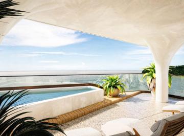 Terraço com piscina privativa de apartamento frente mar (imagem ilustrativa) · Frente mar em Cabeçudas: 4 suítes, terraço e piscina | Oceean
