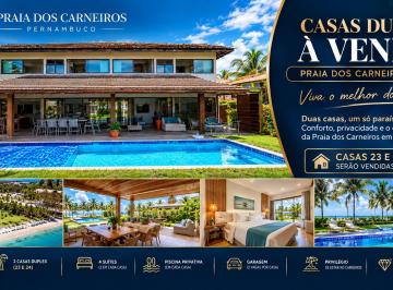 Casa de 8 quartos, Tamandaré · CASA DUPLEX À VENDA NO RESERVA DOS CARNEIROS SUITES E RESIDENCE BEACH SERVICE, CARNEIROS/PE