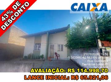 Casa de 2 quartos, Demerval Lobão · Casa com 119,43m² de área de terreno e 55,2m² de área privada - Demerval Lobão/PI