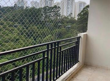 Apartamento · 101m² · 2 Quartos · 2 Vagas · BOSQUES DO TAMBORÉ | Apartamento 101m² | 2 dormitórios, 1 suíte | Mobiliado, varanda com vista verde