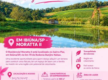 Terreno , Ibiúna · TERRENO À VENDA EM IBIÚNA/SP – 500 M²