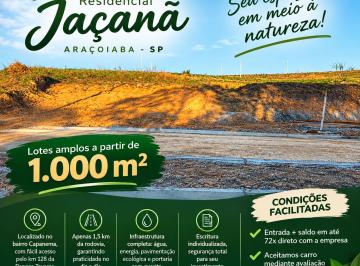 Terreno , Araçoiaba da Serra · RESIDENCIAL JAÇANÃ – ARAÇOIABA/SP