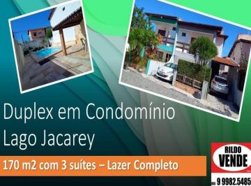 Casa · 230m² · 3 Quartos · 2 Vagas · Duplex em Condomínio Fechado no Lago Jacarey em Fortaleza