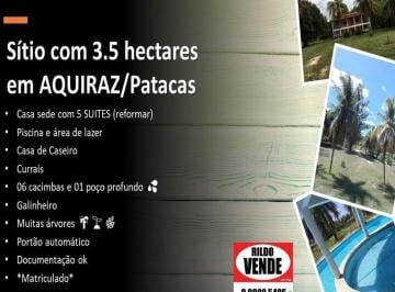 Rural · 3500m² · 5 Quartos · 4 Vagas · Sítio com 3.5 hectares em AQUIRAZ/Patacas