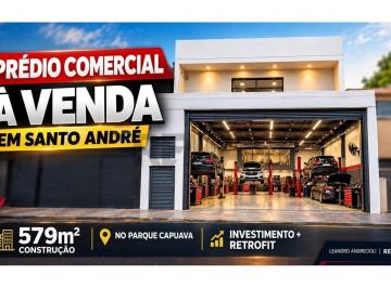 Comercial · 579m² · 6 Vagas · Prédio Comercial no Parque Capuava – Santo André | 579,30 m² | Ideal para Retrofit e Customização
