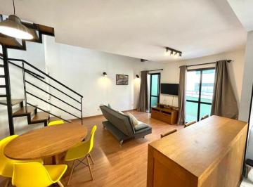 Apartamento · 74m² · 2 Quartos · 1 Vaga · Apartamento Duplex para locação, 74m² em Pinheiros com 2 suítes e 1 vaga | Portaria 24 horas