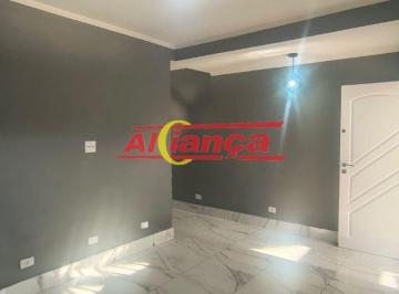 Casa · 100m² · 2 Quartos · 1 Vaga · Sobrado com 100m² à locação, 2 suítes, 1 vaga de garagem, no Macedo - Guarulhos/SP