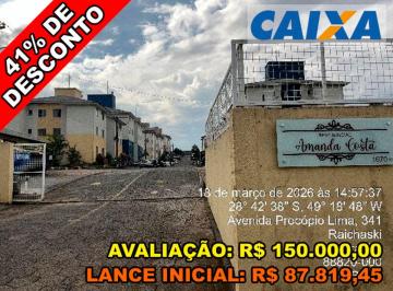 Apartamento de 2 quartos, Içara · Apartamento com 42,76m² de área privada - Condominio Residencial Amanda Costa - Içara/SC