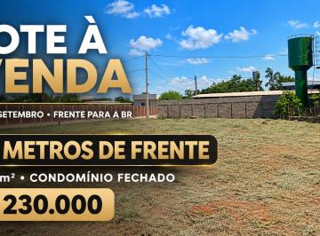 Terreno , Vicente Pires · Lote à Venda no 26 de Setembro, 400m², Frente para BR, Condomínio Fechado, Alto Padrão, 13 de Frente